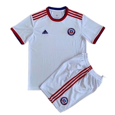 Camiseta Chile 2nd Niño 2022 Blanco